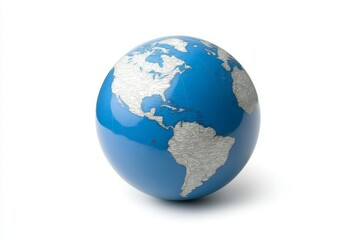 Fototapeta premium globe isolated on white background