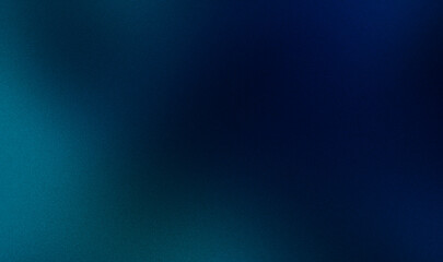Grainy gradient background blue abstract glowing color wave black dark backdrop, noise texture banner poster header design, copy space