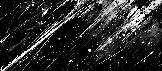 Abstract Black and White Splashes