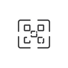 Barcode icon flat design