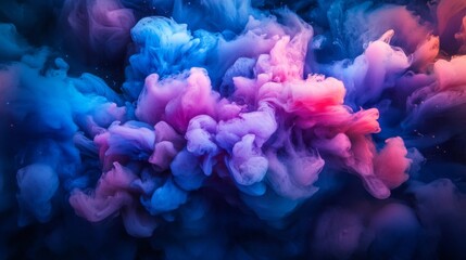 Fototapeta premium Abstract Flowing Ink in Water with Gradient Tones