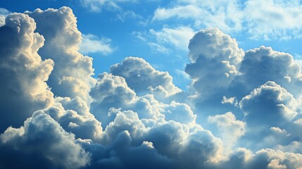 Bright Skies with Vibrant Clouds and Studio Lighting