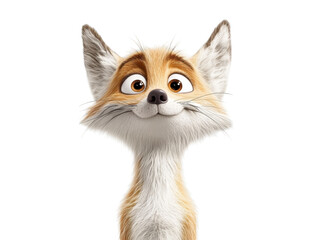 Intriguing fox portrait, a closeup study of expressive eyes and prominent nose in the wild