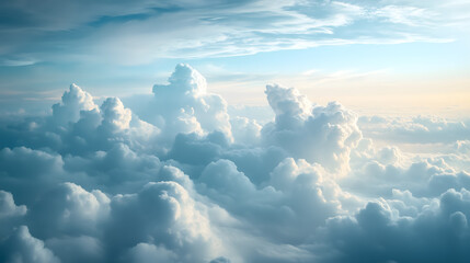 Peaceful Cloudscape View from Above