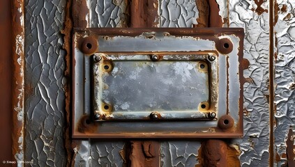 Old rusty zinc wall panels with rusty texture as a background. Vintage retro interior design concept. Rusty zinc sheets. Place to add text and design. Photo of rotten zinc surface. Iron sheets.