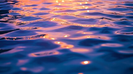 Vibrant Ripples with Reflections on Water Surface