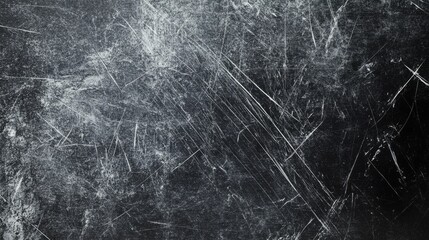 A black and white photo of a wall with a lot of scratches and marks