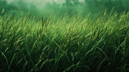 Tall grass sways in the breeze. Perfect for showcasing nature's beauty and tranquility.