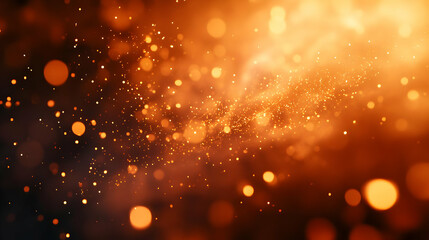 Obraz premium Abstract Background with Orange and Yellow Bokeh Lights