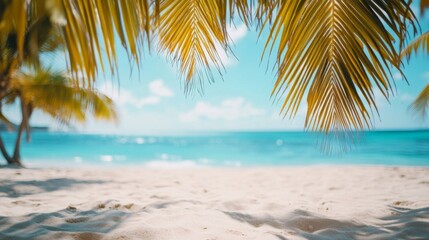 Warm Beach Scene with Soft Focus and Natural Lighting