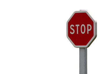 stop sign isolated on white  png