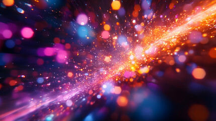 Obraz premium Abstract Background with Colorful Bokeh and Glitter