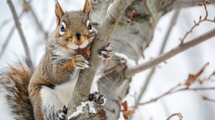 Squirrel on the tree