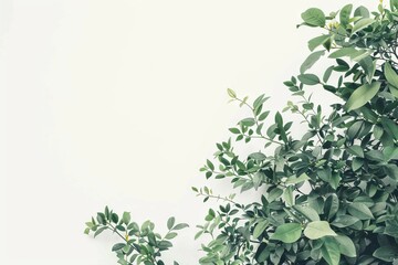 Plant decor with blank space for custom messaging