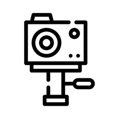 Camera Tripod line icon