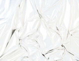 Obraz premium High-Quality PNG Plastic Wrap Elements Isolated on White Background – High Resolution