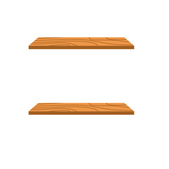 Wooden wall shelf