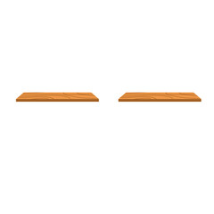 Wooden wall shelf
