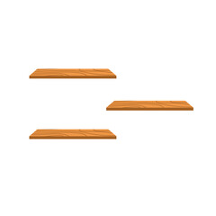 Wooden wall shelf