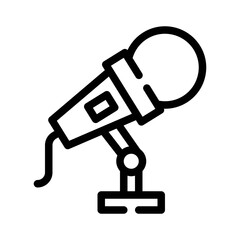 Conference Mic line icon