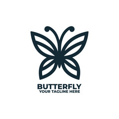 Obraz premium a minimalist flat logo of a butterfly