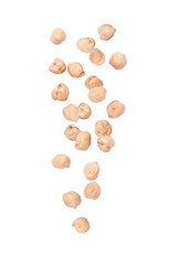 Chickpea isolated on white