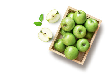 Green apple isolated