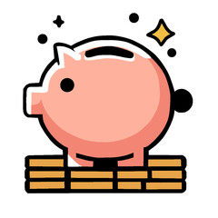 piggy bank illustration