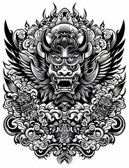 TRIBAL TATOO トライバル タトゥ 刺青 鬼