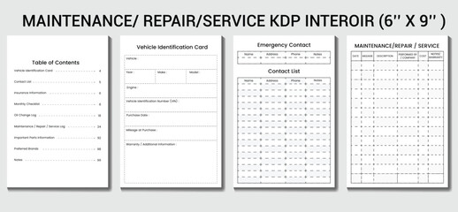 Obraz premium Maintenance/ Repair/service Kdp Interior (6’’ X 9’’)