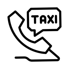 Taxi Phone line icon