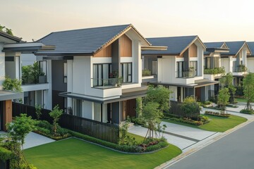 A sleek residential development, perfect for investors or families, offering modern homes in a quiet, secure environment.