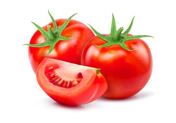tomatoes isolated on white background