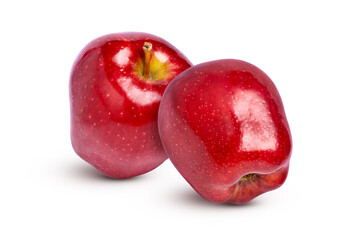 Red apple isolated on white background