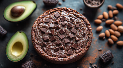 Rich Chocolate Tart with Chunky Chocolate Pieces