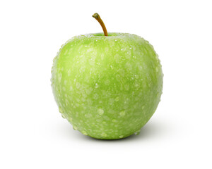 green apple isolated on white