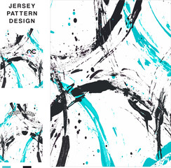 Abstract concept vector jersey pattern template for printing or sublimation sports uniforms football, volleyball, basketball, e-sports, cycling and fishing. Pattern jersey printing.