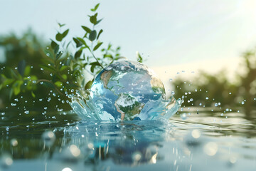 earth in water