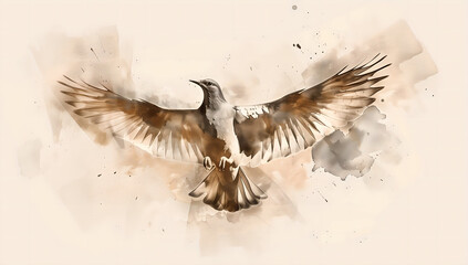 flying bird in the sky