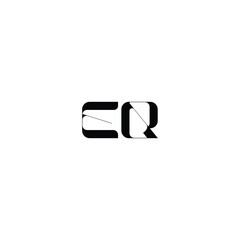 EQ monogram logo design letter text name symbol monochrome logotype alphabet character simple logo