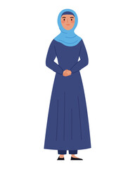 muslim woman in traditional dress