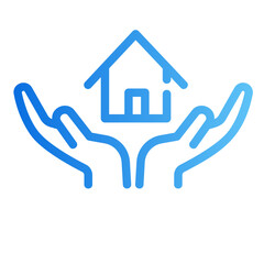 real estate Gradient icon