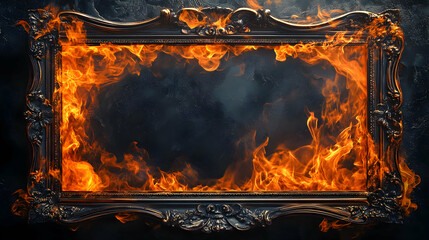 Fire Frame Illustration
