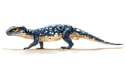 Fototapeta premium Realistic Anchisaurus on White Background