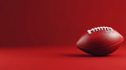 Dynamic american football scene set against a bold red background for sports enthusiasts