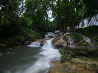 Pha Tad Waterfall, at Pha Tad national park at Thong Pha Phum District, Kanchanaburi Province,