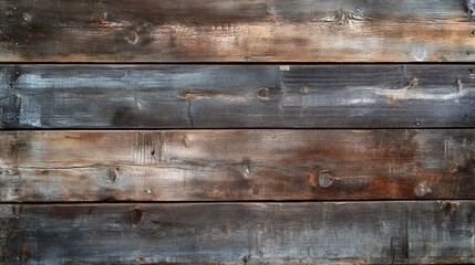 Fototapeta premium Rustic Wooden Planks Background with Weathered Texture and Natural Grain Patterns