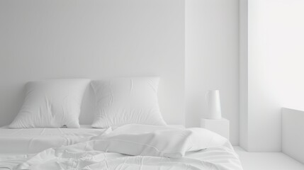 White Comfort Background in Hotel Rooms offers a serene and inviting atmosphere. A perfect blend of elegance and relaxation for guests seeking a luxurious stay