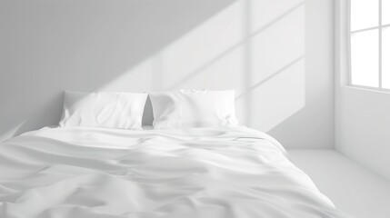 White Comfort Background in Hotel Rooms offers a serene and inviting atmosphere. A perfect blend of elegance and relaxation for guests seeking a luxurious stay