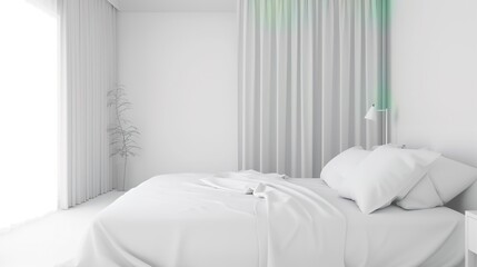 White Comfort Background in Hotel Rooms offers a serene and inviting atmosphere. A perfect blend of elegance and relaxation for guests seeking a luxurious stay